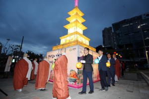 금천구, 불기 2568년 부처님오신날 맞이 봉축탑 점등식 개최
